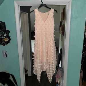 Elegant Pink Sleeveless Dress